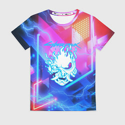 Футболка женская Cyberpunk samurai storm, цвет: 3D-принт