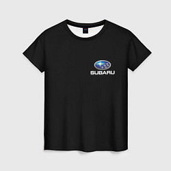 Женская футболка Subaru logo auto