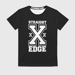 Женская футболка Straight edge SXE
