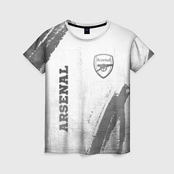 Футболка женская Arsenal - white gradient вертикально, цвет: 3D-принт