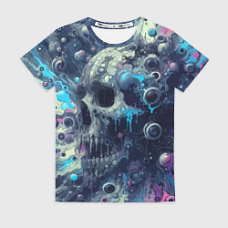 Футболка женская Vanguard compozition with skull - ai art fantasy, цвет: 3D-принт