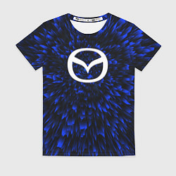 Футболка женская Mazda blue energy, цвет: 3D-принт