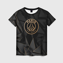 Футболка женская PSG golden poly, цвет: 3D-принт
