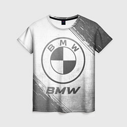 Футболка женская BMW - white gradient, цвет: 3D-принт
