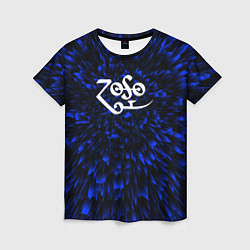 Футболка женская Led Zeppelin blue energy, цвет: 3D-принт