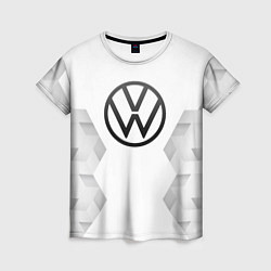 Футболка женская Volkswagen white poly, цвет: 3D-принт