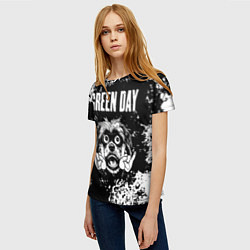 Футболка женская Green Day рок пес, цвет: 3D-принт — фото 2