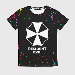 Футболка женская Resident Evil конфети, цвет: 3D-принт