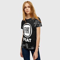 Футболка женская Снежный Fiat, цвет: 3D-принт — фото 2