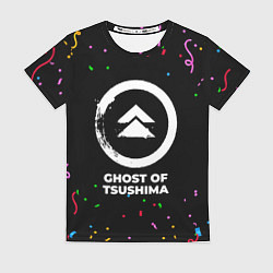 Футболка женская Ghost of Tsushima конфети, цвет: 3D-принт