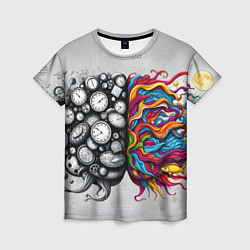 Женская футболка Полушария мозга