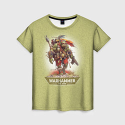 Женская футболка Воин орк Warhammer