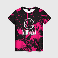 Футболка женская Nirvana pink color, цвет: 3D-принт