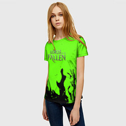 Футболка женская Lord of the fallen flame, цвет: 3D-принт — фото 2