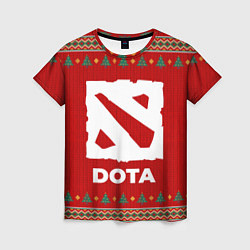 Футболка женская Dota new year, цвет: 3D-принт