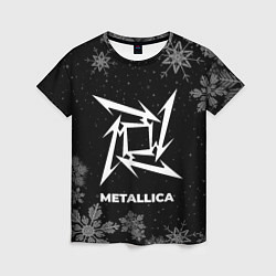 Футболка женская Снежный Metallica, цвет: 3D-принт