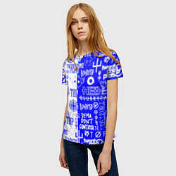 Футболка женская Twenty one pilots лого, цвет: 3D-принт — фото 2