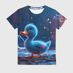 Женская футболка Синий утенок