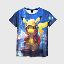 Футболка женская Диджей Пикачу, цвет: 3D-принт
