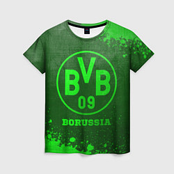 Женская футболка Borussia - green gradient