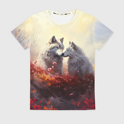 Футболка женская Волчья верность, цвет: 3D-принт