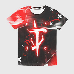 Футболка женская Doom - неоновый, цвет: 3D-принт