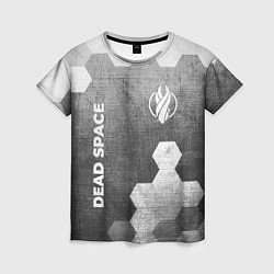 Женская футболка Dead Space - grey gradient вертикально