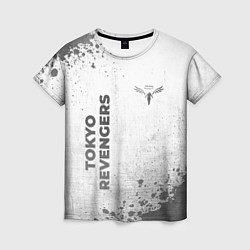 Футболка женская Tokyo Revengers - white gradient вертикально, цвет: 3D-принт