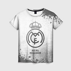 Футболка женская Real Madrid - white gradient, цвет: 3D-принт