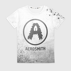 Футболка женская Aerosmith - white gradient, цвет: 3D-принт
