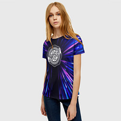 Футболка женская Chrysler neon energy, цвет: 3D-принт — фото 2