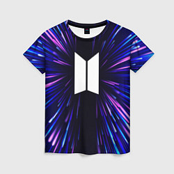 Футболка женская BTS neon energy, цвет: 3D-принт