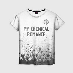 Футболка женская My Chemical Romance - white gradient посередине, цвет: 3D-принт