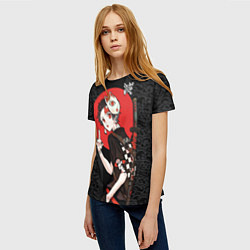 Футболка женская Танджиро Камадо убийца демонов, цвет: 3D-принт — фото 2