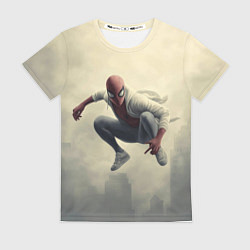 Футболка женская Человек паук в прыжке, цвет: 3D-принт