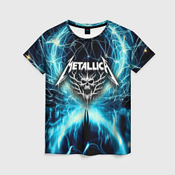 Женская футболка Neon glow - Metallica