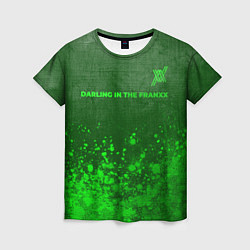 Футболка женская Darling in the FranXX - green gradient посередине, цвет: 3D-принт