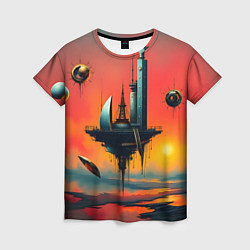 Футболка женская Абстракция в стиле сюрреализма, цвет: 3D-принт