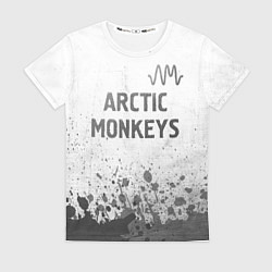 Футболка женская Arctic Monkeys - white gradient посередине, цвет: 3D-принт