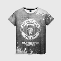 Футболка женская Manchester United - grey gradient, цвет: 3D-принт
