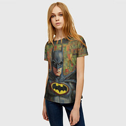 Футболка женская Текстурный Бэтмен, цвет: 3D-принт — фото 2