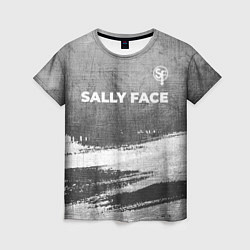 Футболка женская Sally Face - grey gradient посередине, цвет: 3D-принт