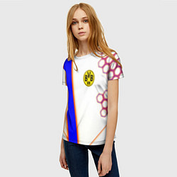 Футболка женская Borussia geometry sport, цвет: 3D-принт — фото 2