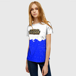 Футболка женская League of Legends ночь, цвет: 3D-принт — фото 2