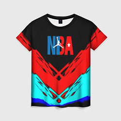 Женская футболка NBA краски геометрия