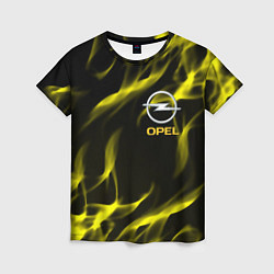 Футболка женская Opel огненный стиль, цвет: 3D-принт