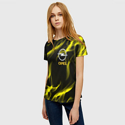 Футболка женская Opel огненный стиль, цвет: 3D-принт — фото 2