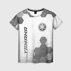 Футболка женская Yamaha - white gradient вертикально, цвет: 3D-принт