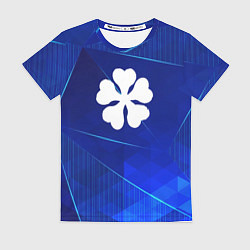 Футболка женская Black Clover blue poly, цвет: 3D-принт