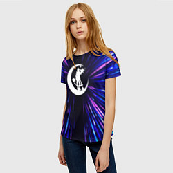 Футболка женская Angels of Death neon energy, цвет: 3D-принт — фото 2